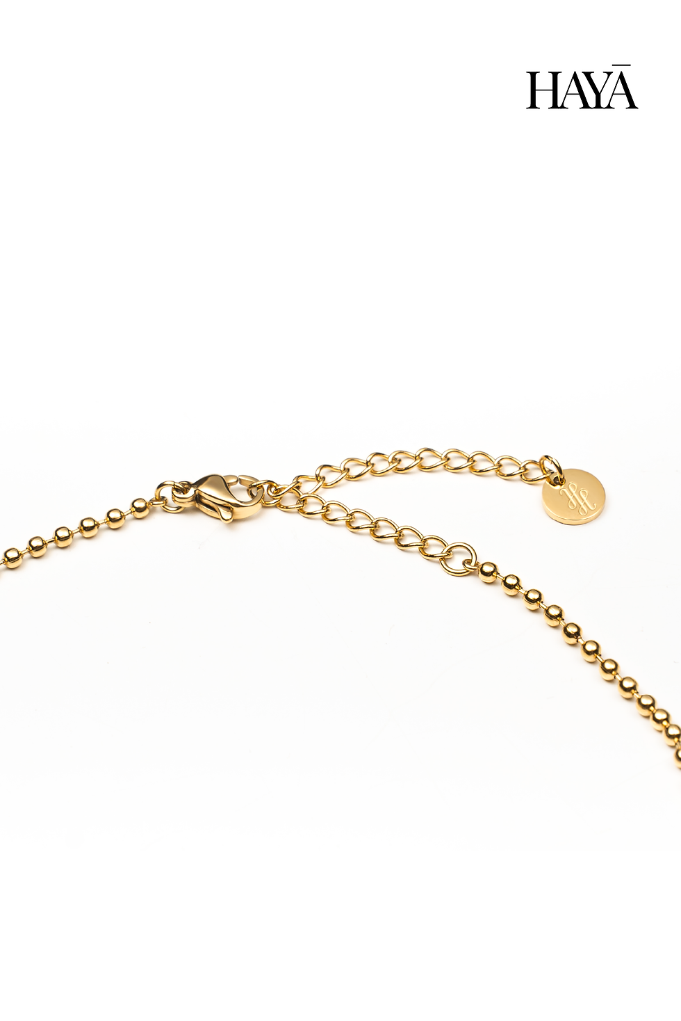 Thumbnail: 18K Gold Plated Initial Heart Letter Necklace