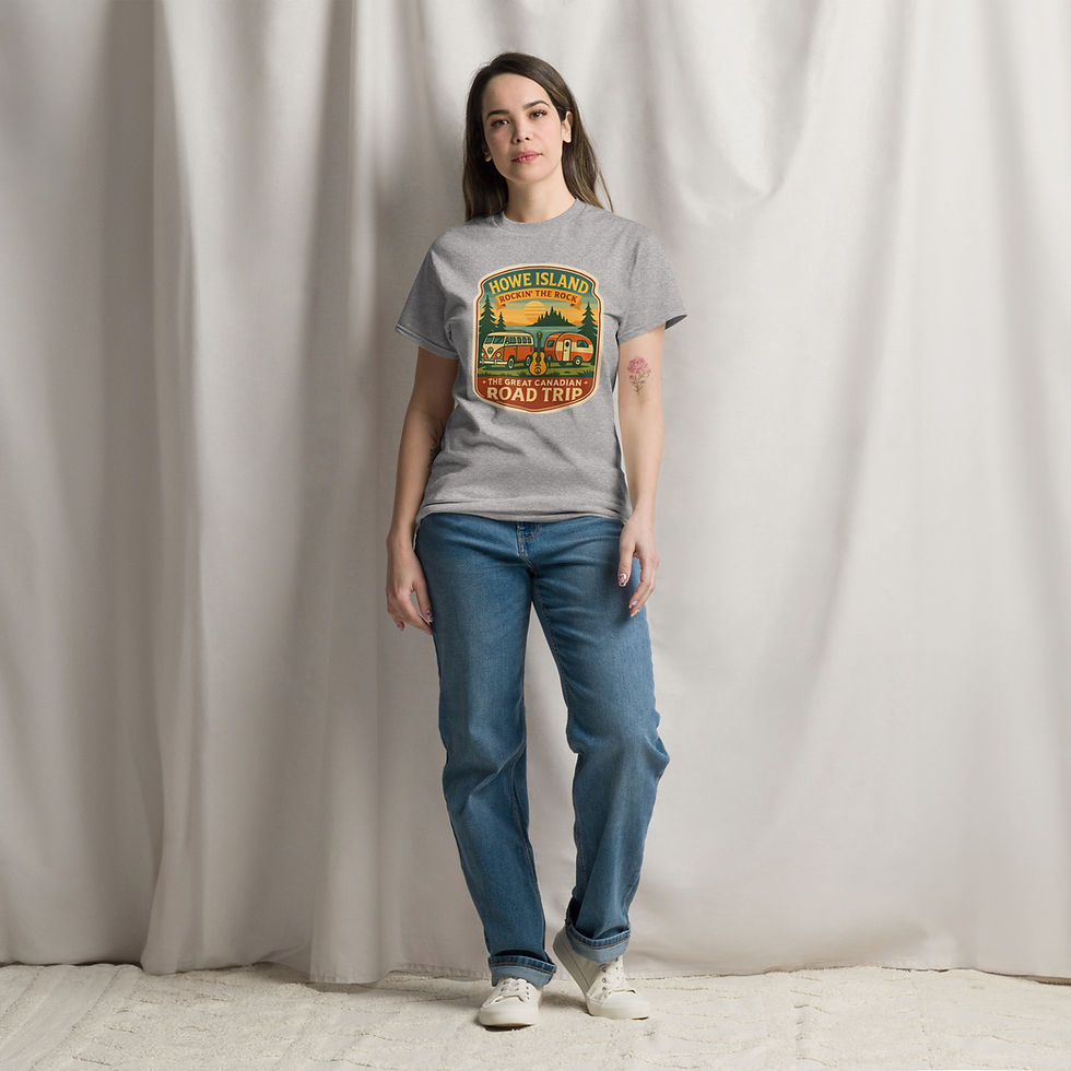 Thumbnail: road trip tee to Howe Island