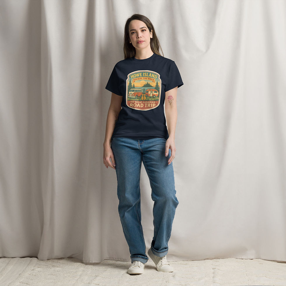 Thumbnail: road trip tee to Howe Island