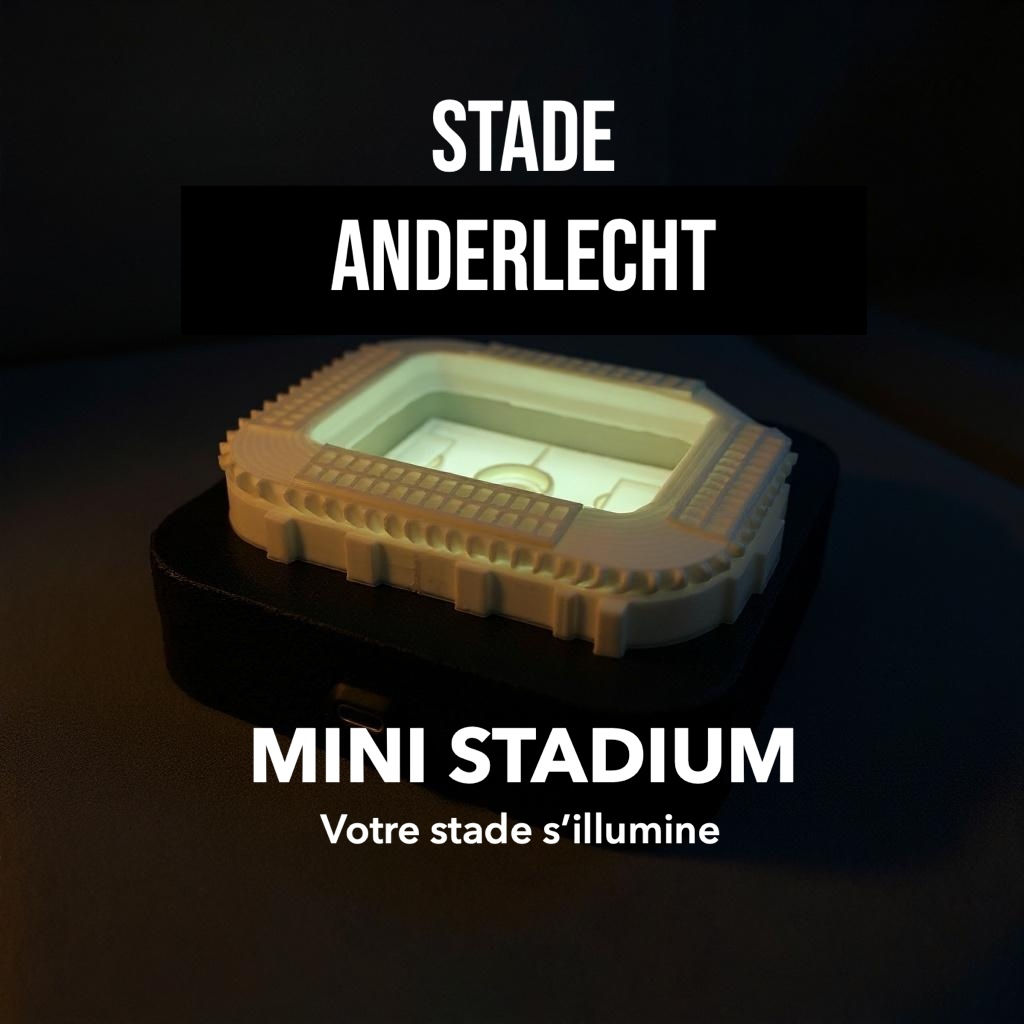 Maquette de stade à Anderlecht – Miniature décorative