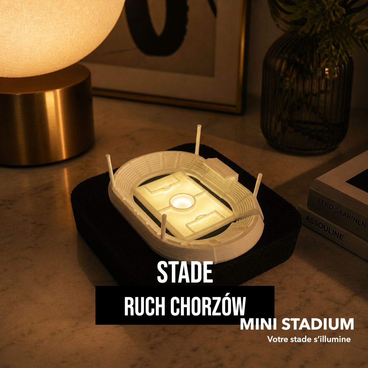 Maquette de stade à Chorzów (Ruch Chorzów Stadium) – Miniature décorative