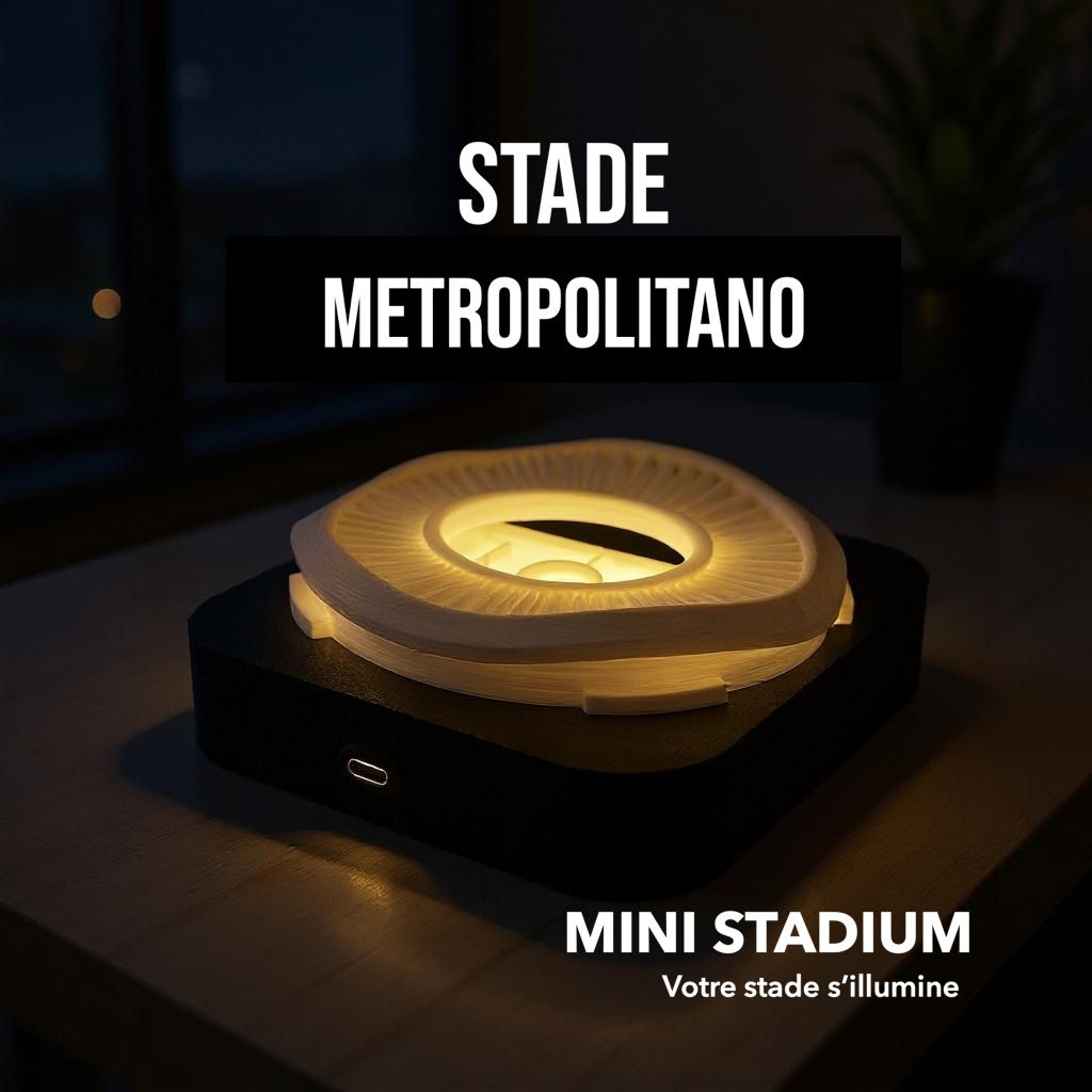 Maquette de stade à Madrid (Metropolitano) – Miniature décorative