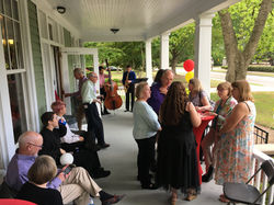 A view of our porch party for the SRAPAS donor reception.