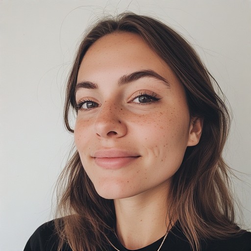 Headshot type selfie from woman