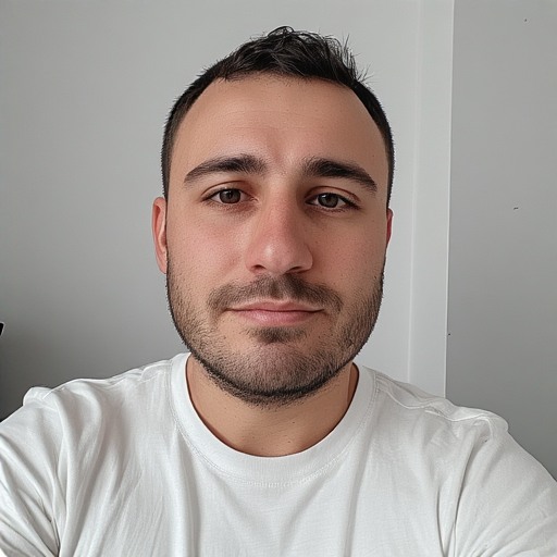 Headshot type selfie from man