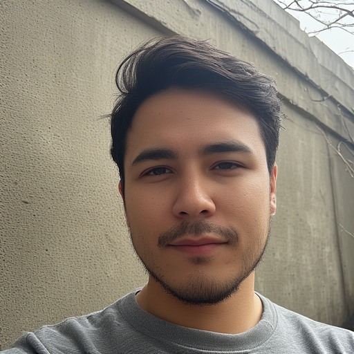 Headshot type selfie from man