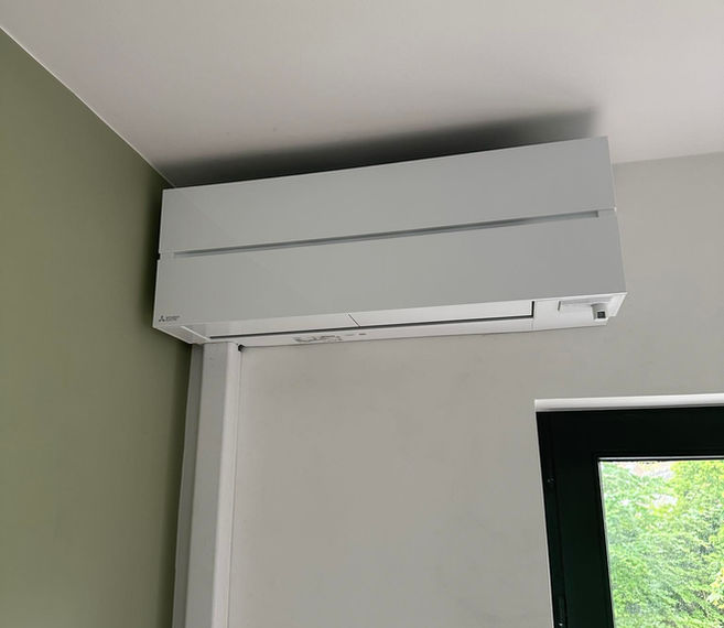Mitsubishi Electric Diamond wandunit 5 kW, pearl white, mooi design, hoge efficiëntie, hyper heating buitenunit, 