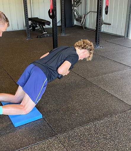 Athlete performing a nordic