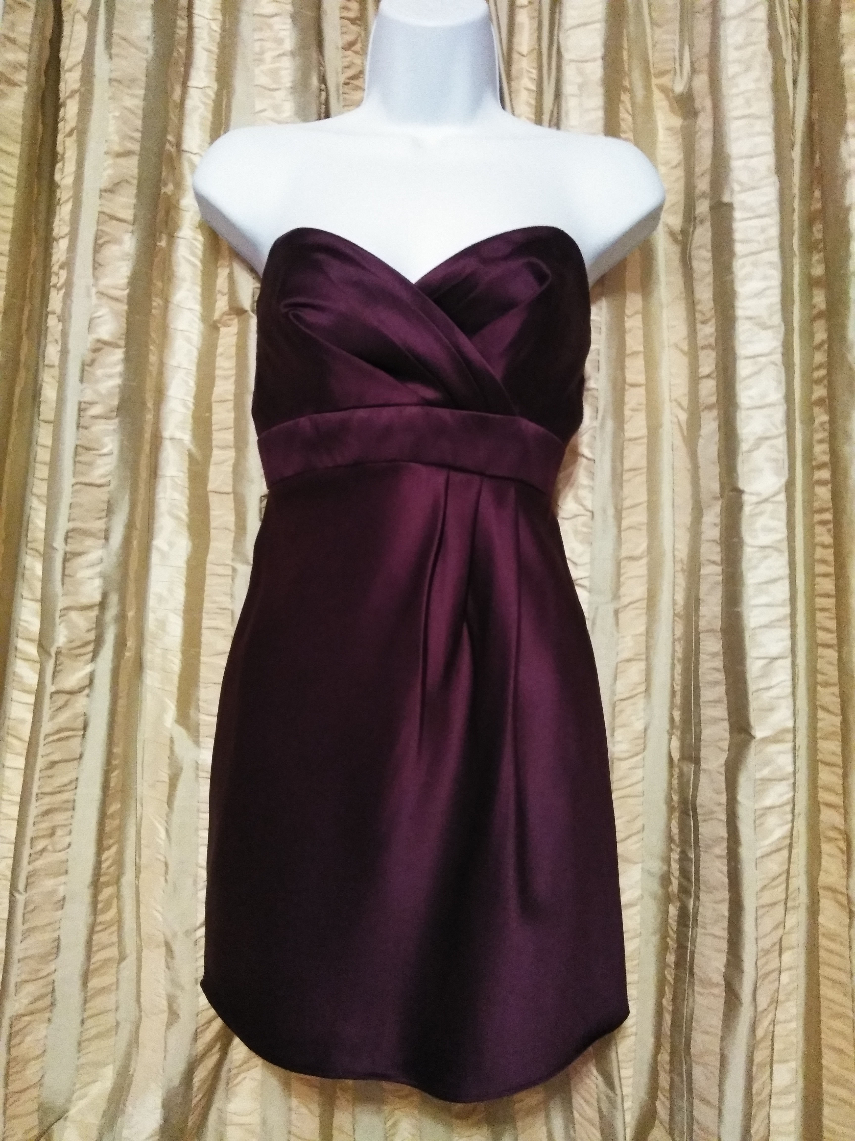 Alfred Angelo Grape Strapless Dress - Size 0