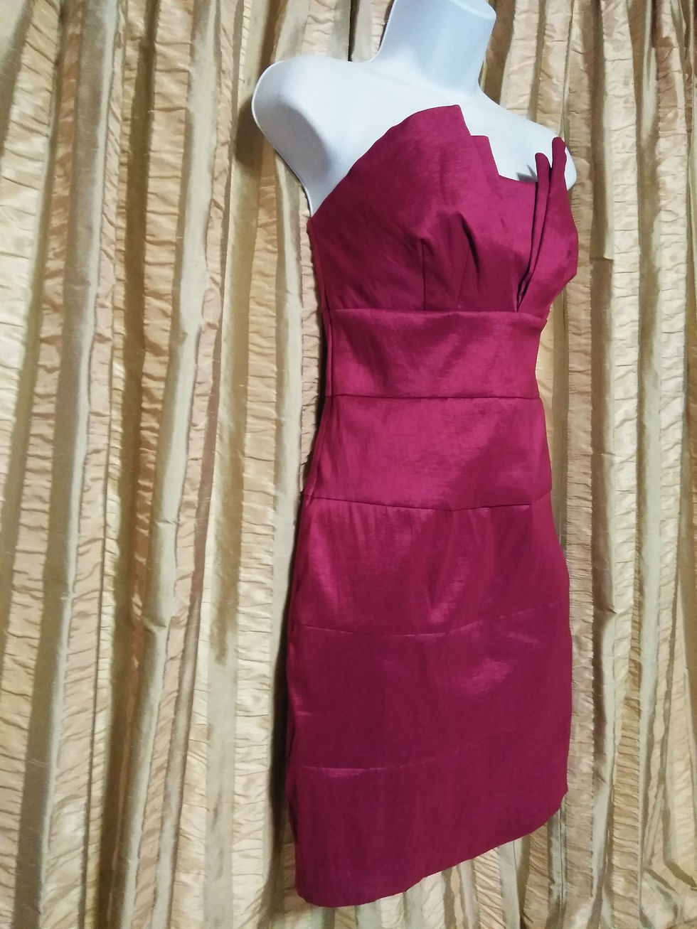 Thumbnail: Charlotte Russe Pink Strapless Dress - Size 6