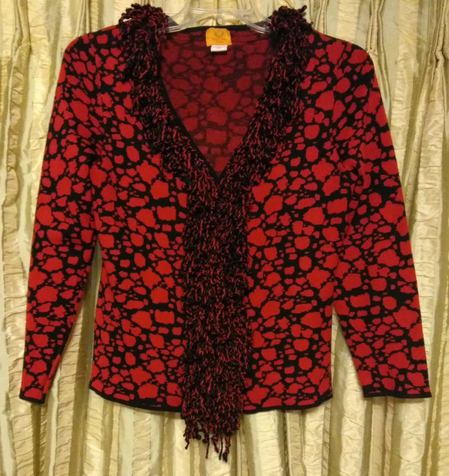 Ruby Rd Red Printed Sweater