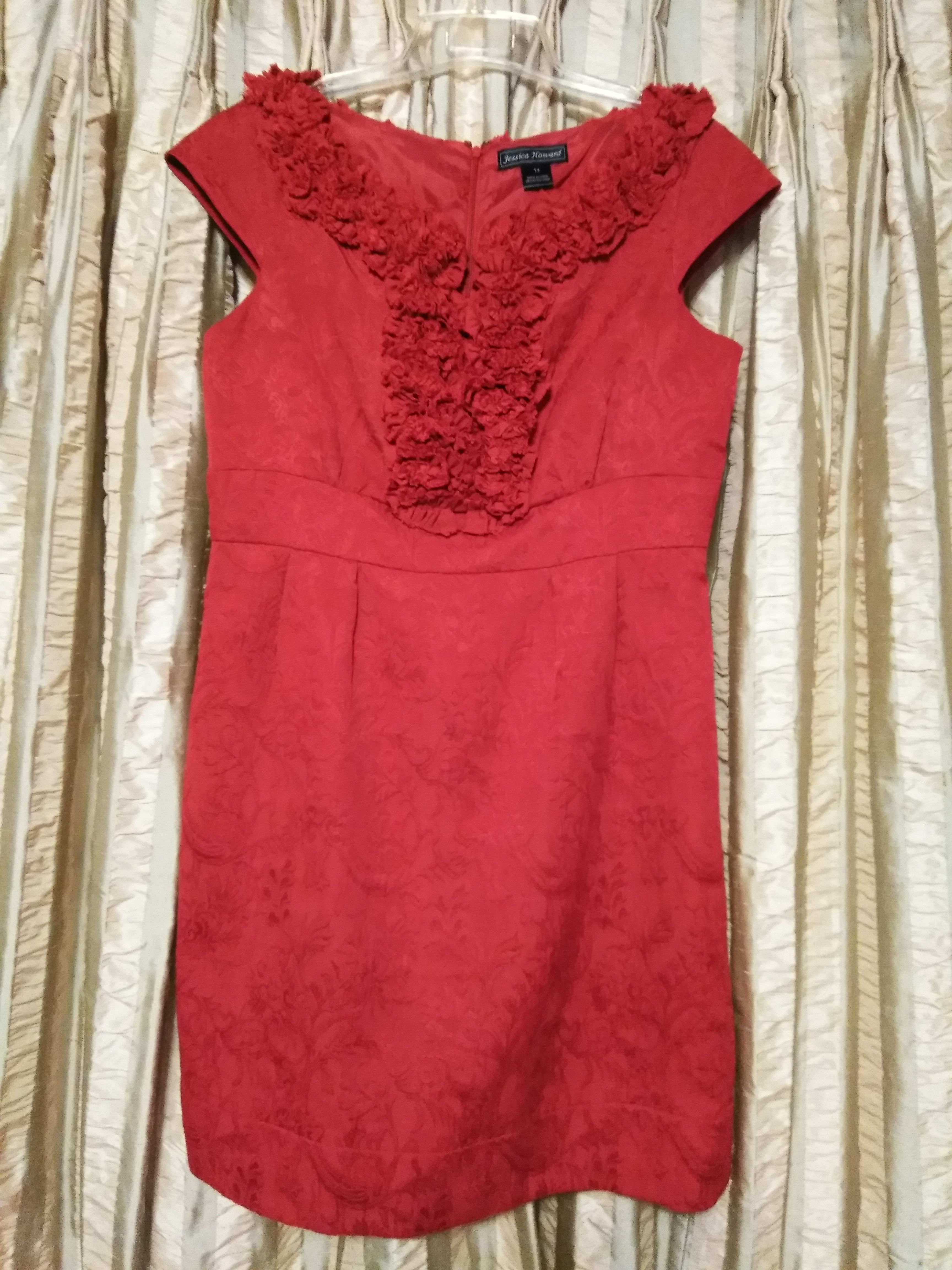 Jessica Howard Red Dress - Size 14