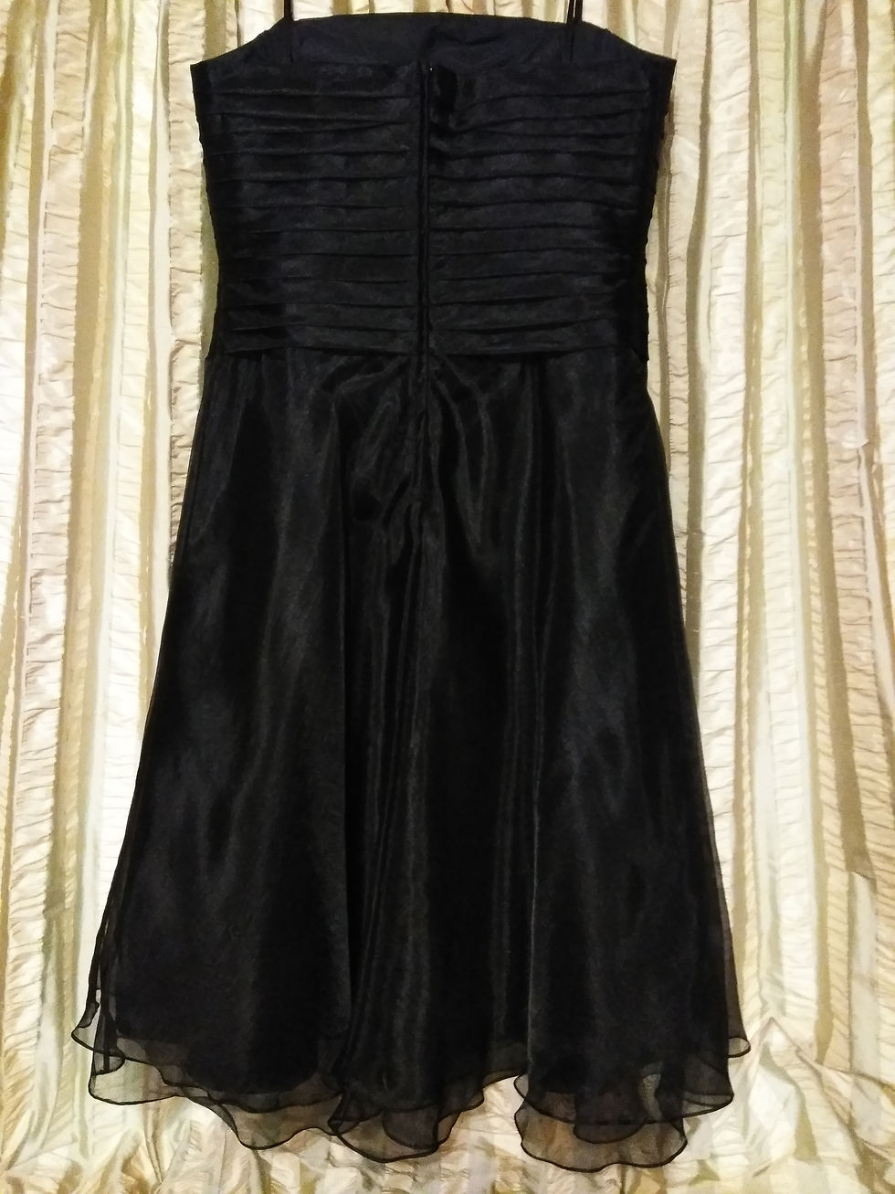 Thumbnail: Bari Jay Black Strapless Party Dress - Size 16