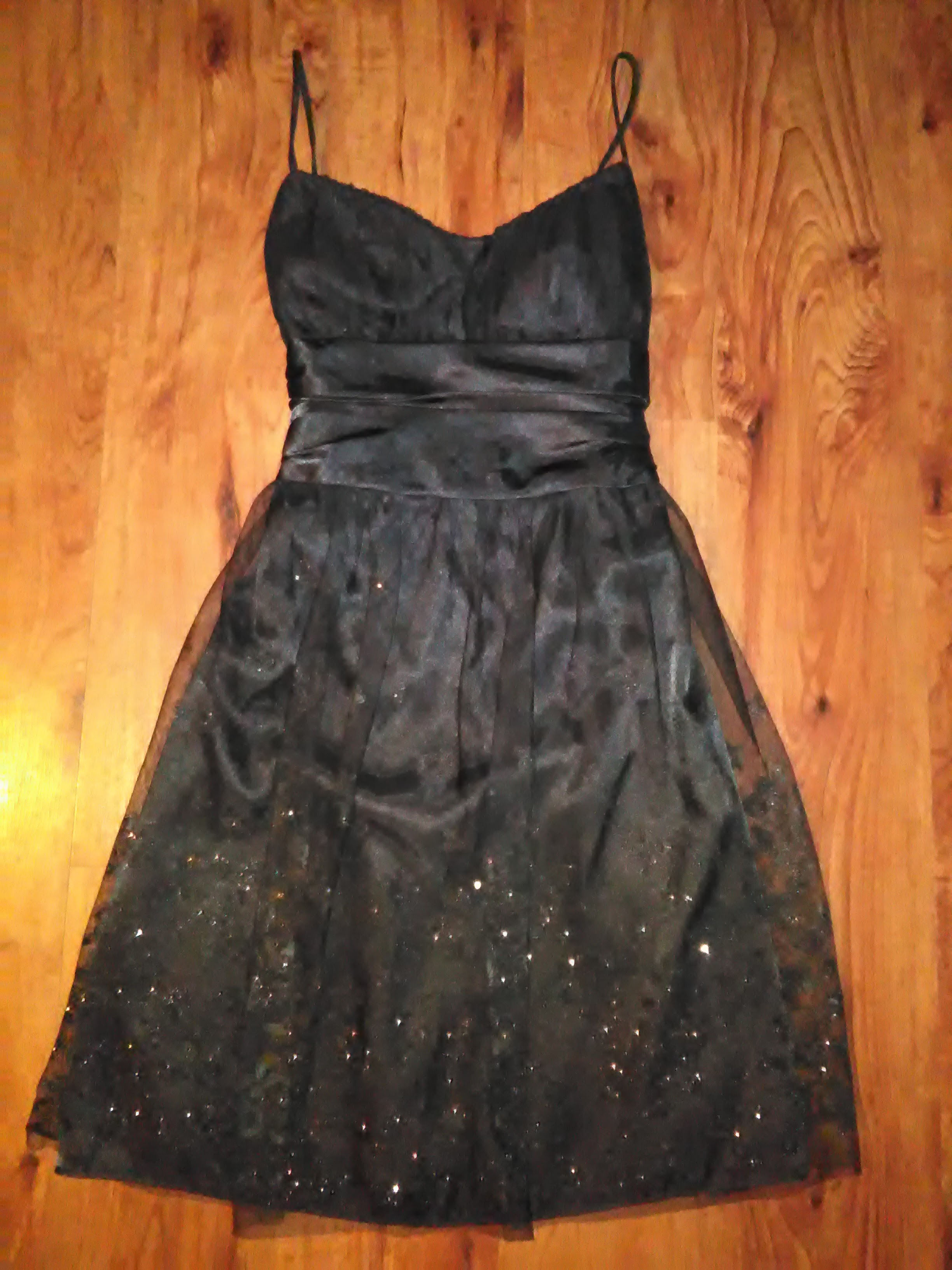 Steppin Out Black Party Dress - Size 7/8 - Front View