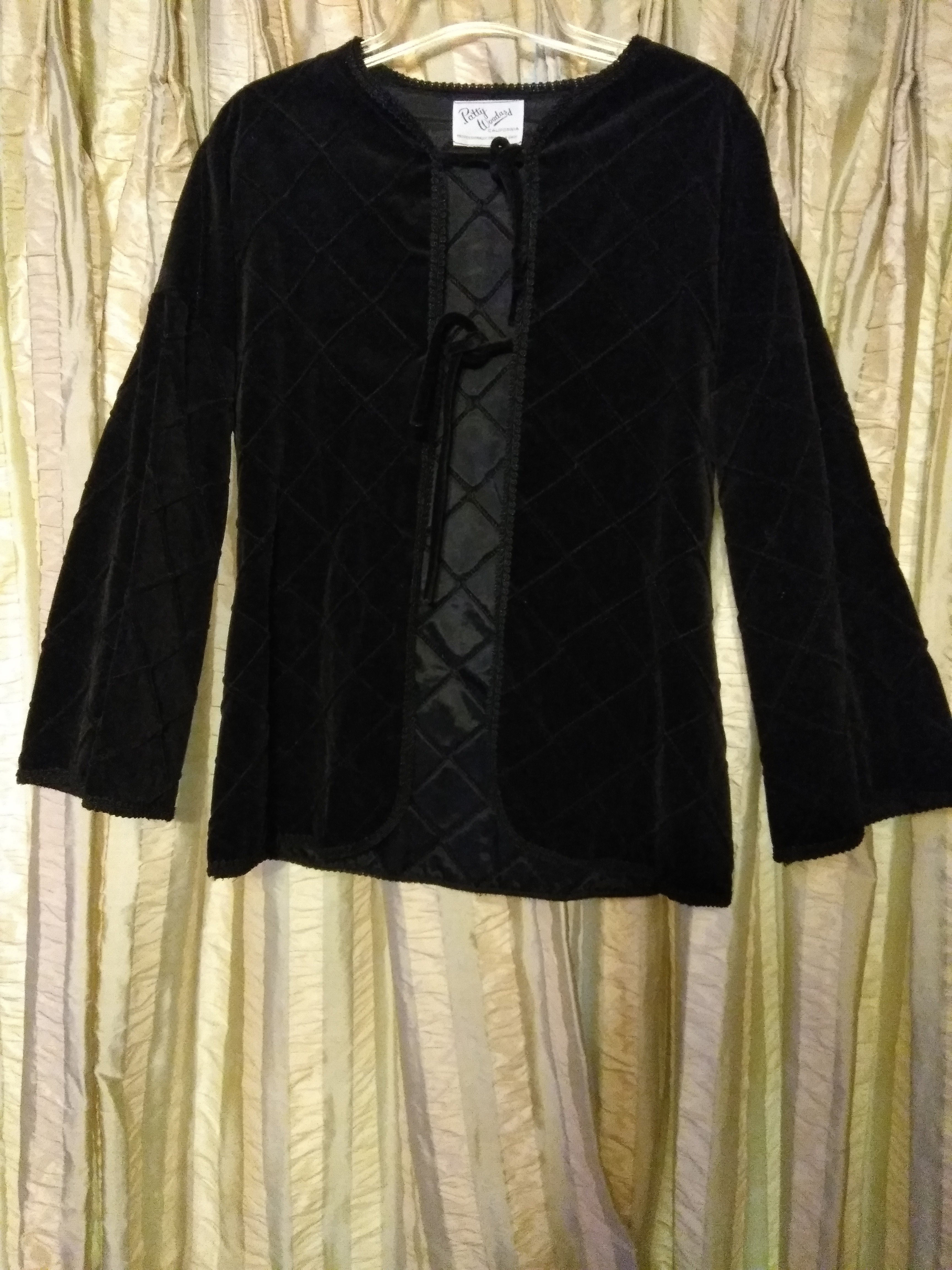 Patty Woodard Black Velvet Jacket