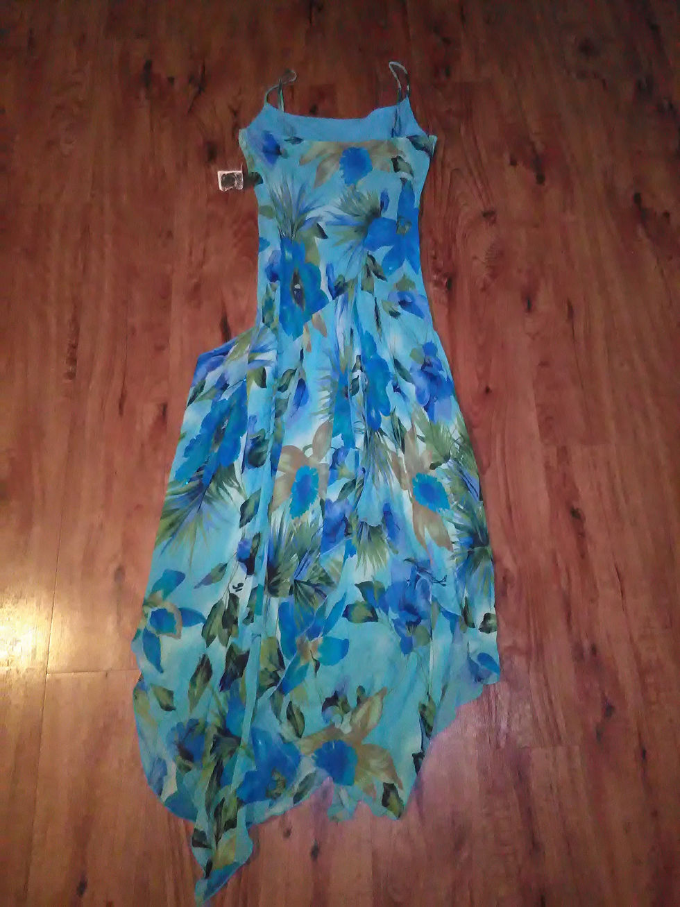 Thumbnail: Lapis Blue Swing Dress - Size Medium - Back View