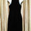 Thumbnail: Vintage CDC Evening Black Velvet Dress - Size 8