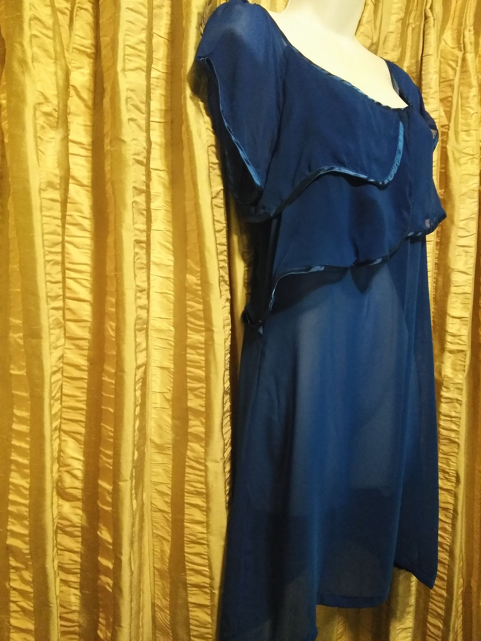 Thumbnail: Vero Moda Blue Aprilla Mini Dress - Size Small