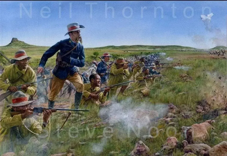 (Large) 'Durnford's Donga' Limited Edition iSandlwana Colonel Durnford Print