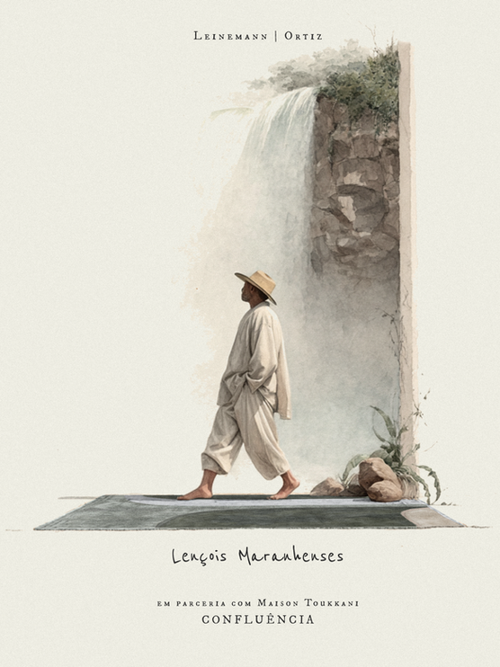 Ethically sourced wool rug inspired by brazilian landscapes such as the Pantanal, Fernando de Noronha, Foz do Iguacu, Monte Roraima, Lajeado da Soledade, e Lencois Maranhenses, part of the Confluencia collection by Leinemann | Ortiz in collaboration with Maison Toukkani