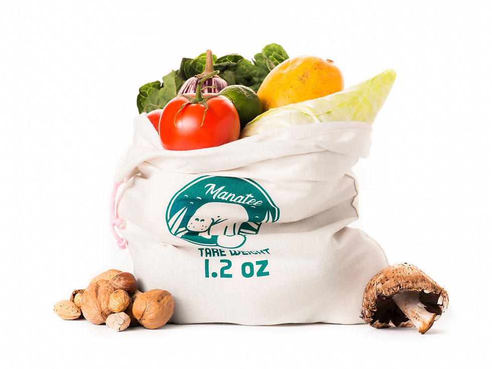 Miniature : Sac réutilisable 100% coton bio - 3 Pack
