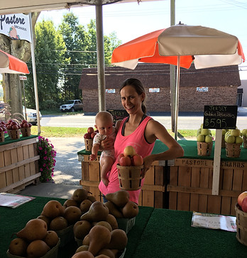 Jennifer Pastore at Pastore Orchards Roadside Market.