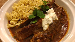 Hungarian-style Pork Ribs Goulash with Egg Noodles