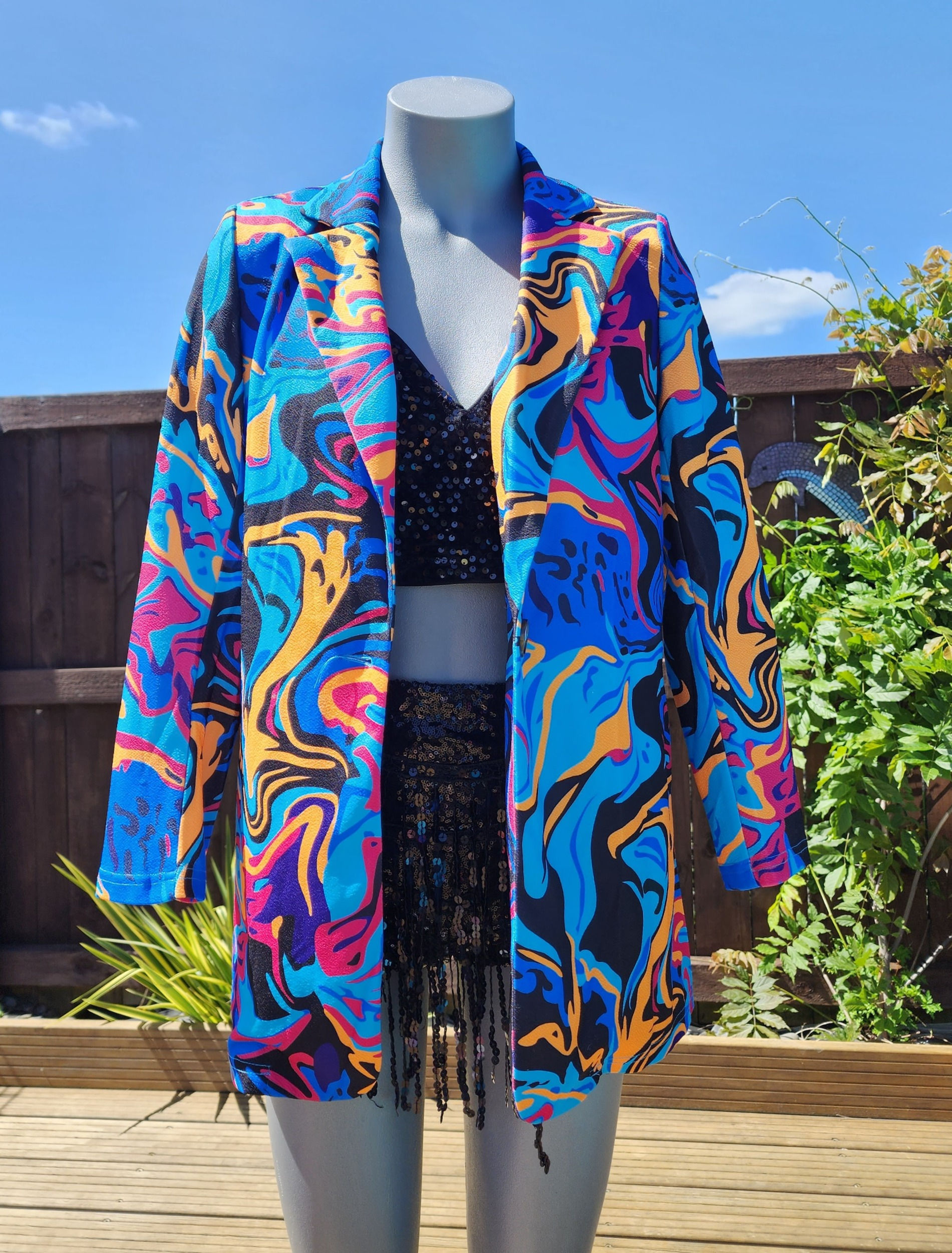 Psychedelic Swirl Blazer