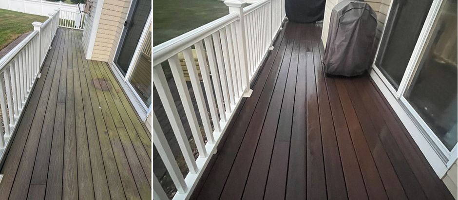 Deck and Railing Soft Wash in Marshfield, MA - Jack of All Pressure