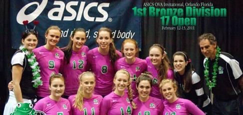 Volleyfrogs 17 Open Bronze Champions National Qualifier