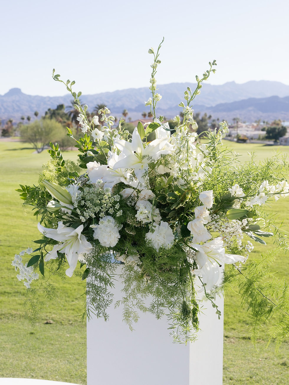 A Black & White Luxury Wedding Built From the Ground Up on a Private Golf Course in Lake Havasu