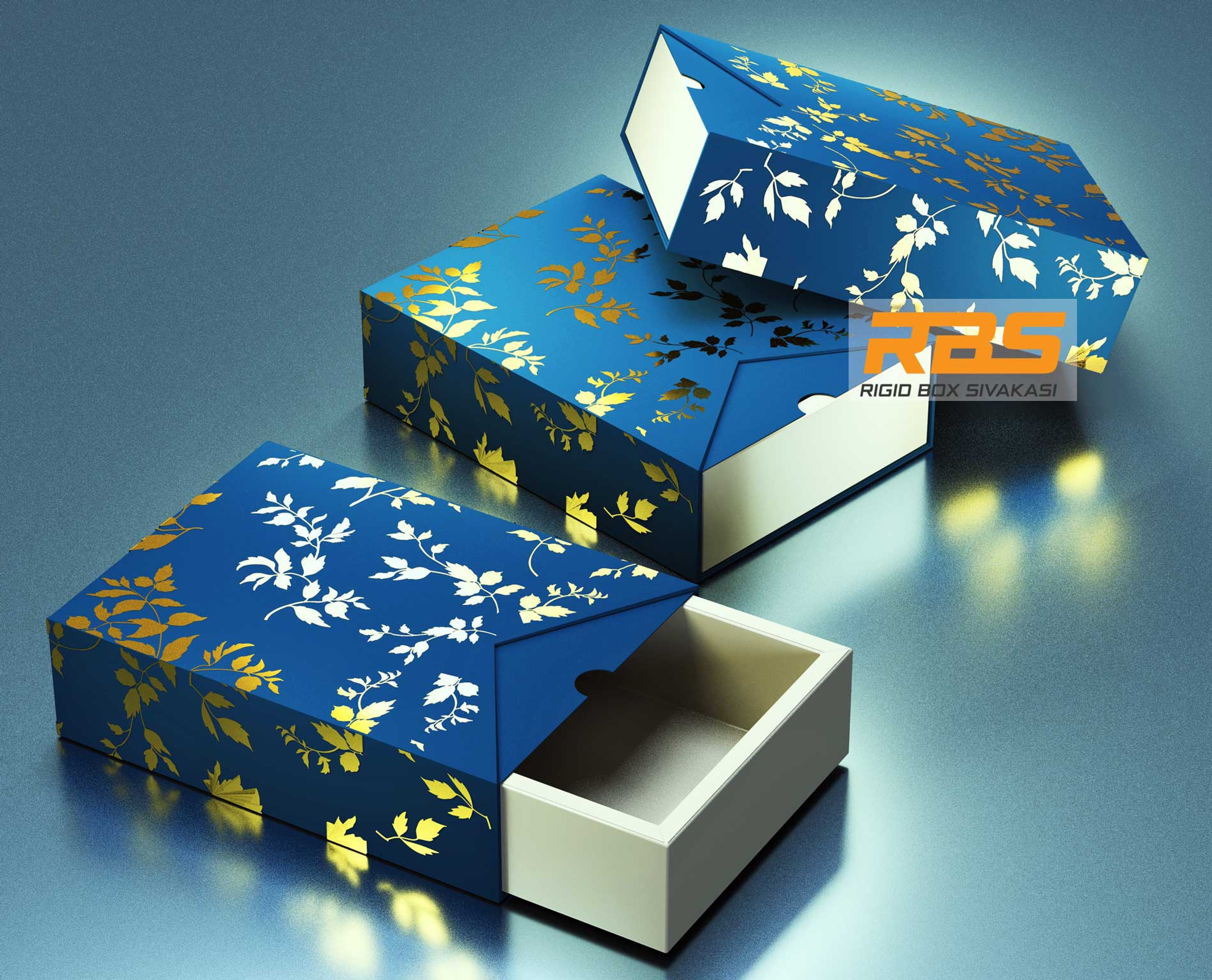 Custom Gift Boxes Online Rigid Box Sivakasi