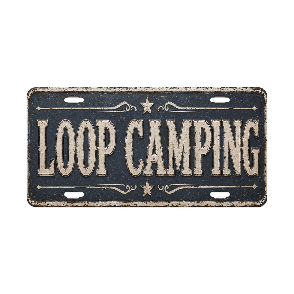 Thumbnail: Vanity license plate- Loop Camping