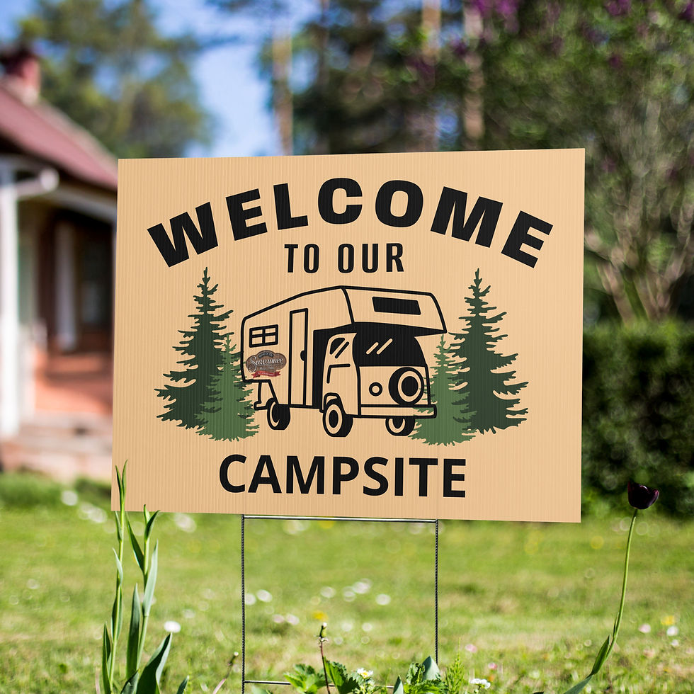 Thumbnail: Campsite Welcome sign