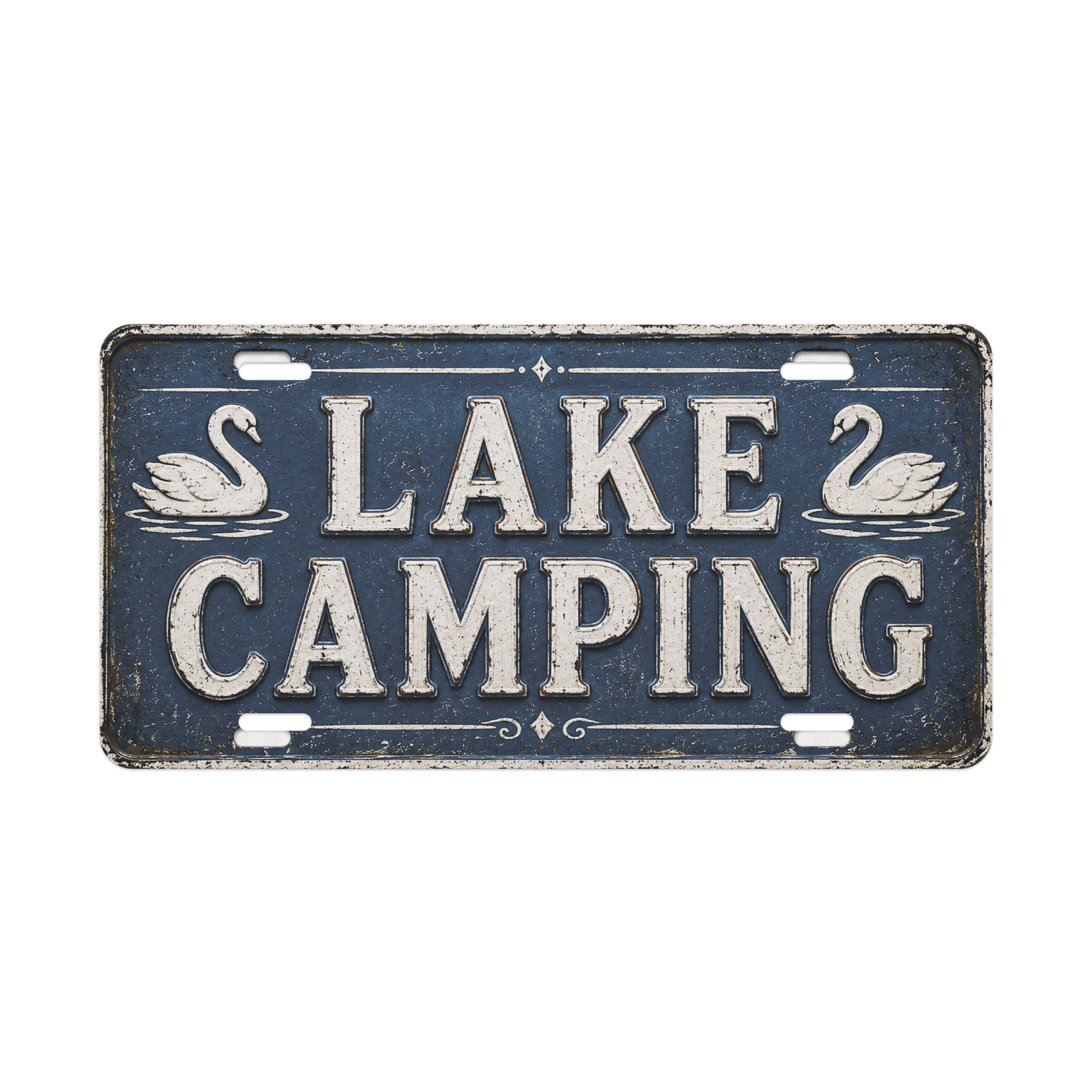 Vanity license plate- Lake Camping