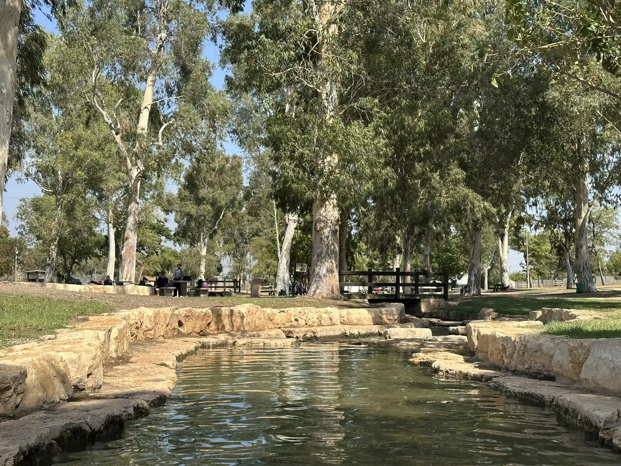 Вид на каналы с водой в Мааян Харод