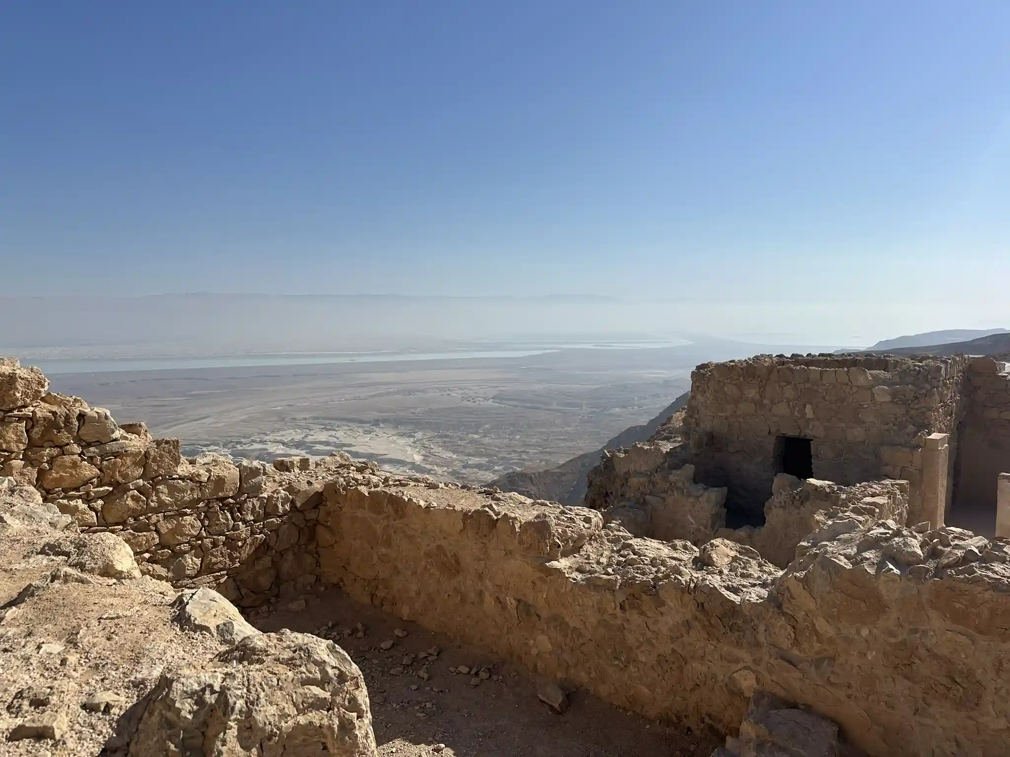 Масада. Древние руины.