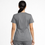 Thumbnail: LeadersClub Women's V-Neck Active Scrub - Cool Ash Grey