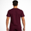 Thumbnail: LeadersClub Men's V-Neck Active Scrub-Plum Wine