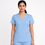 Thumbnail: LeadersClub Women's V-Neck Active Scrub -Soft Sky Blue
