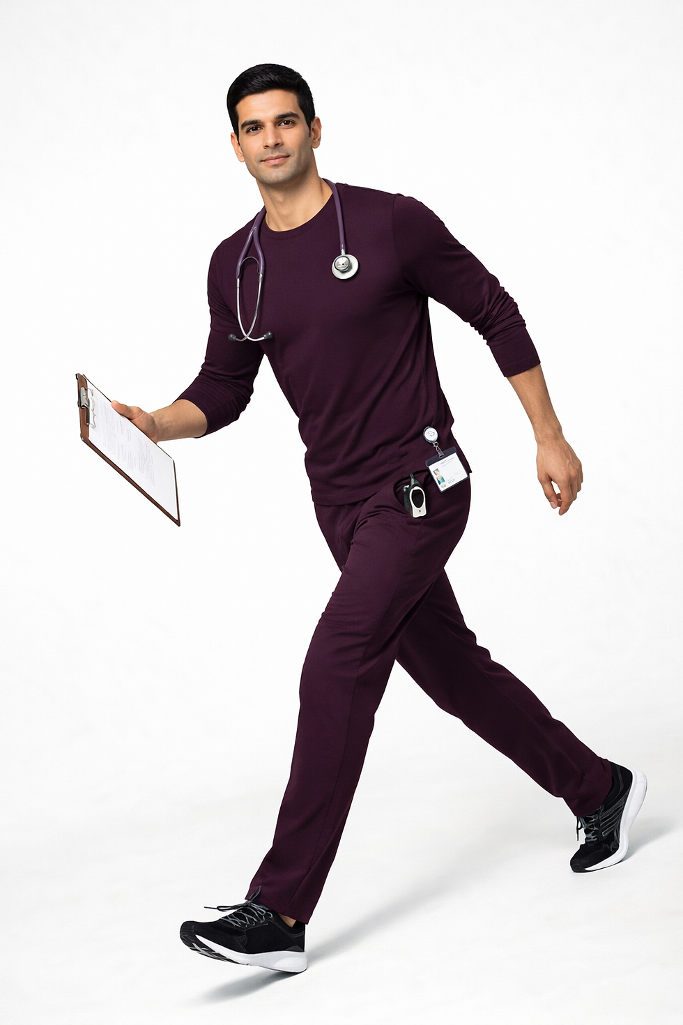 Thumbnail: LeadersClub Men’s Pro Performance Underscrub - Plum Wine