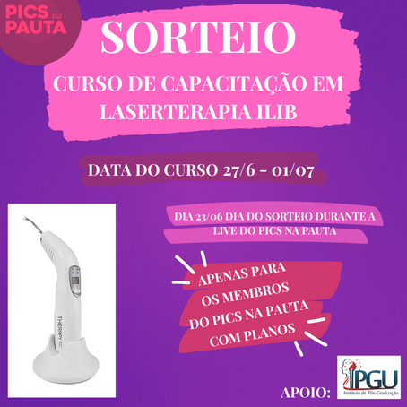 Sorteio de Curso de Laserterapia ILIB