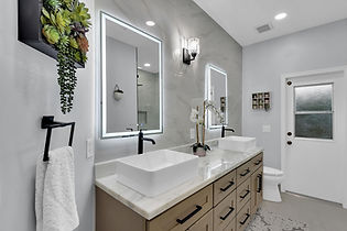 Hallway Bathroom Renovation in Bonita Springs, FL by The Limitless Designer