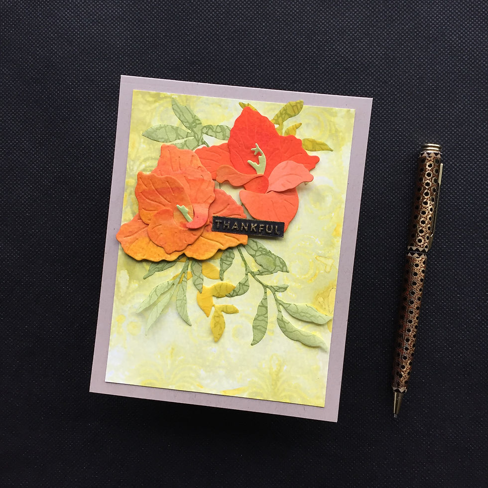 Mixed-media card made with products by Altenew