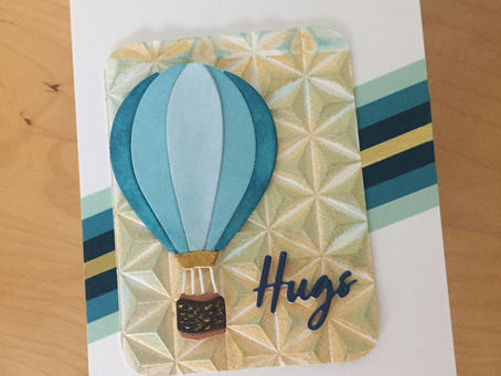 Hot Air Balloon sending hugs to oversea's friends