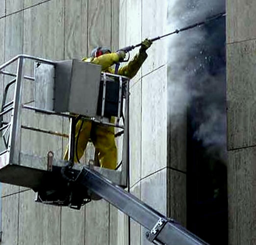 Exterior Cleaning with pressure washer