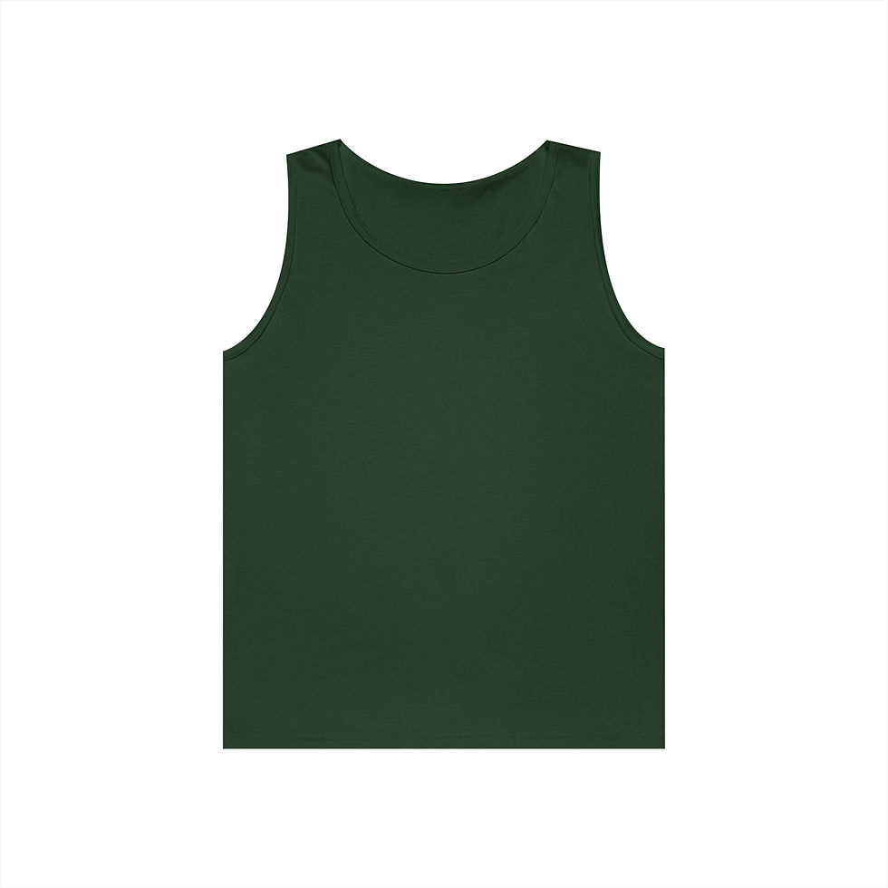 Thumbnail: Unisex Heavy Cotton Tank Top - Jim's Barber Shop Design
