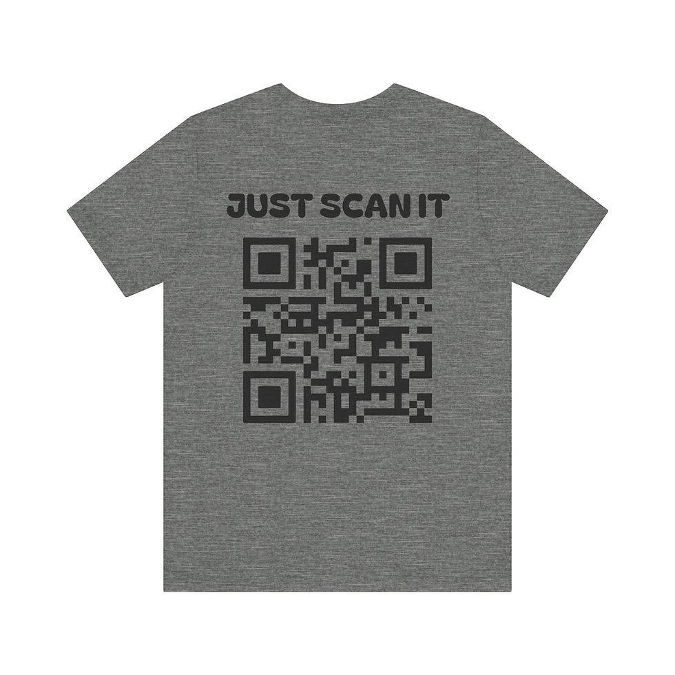 Thumbnail: Fun QR Code Tee - Just Scan It Unisex Jersey Short Sleeve T-Shirt