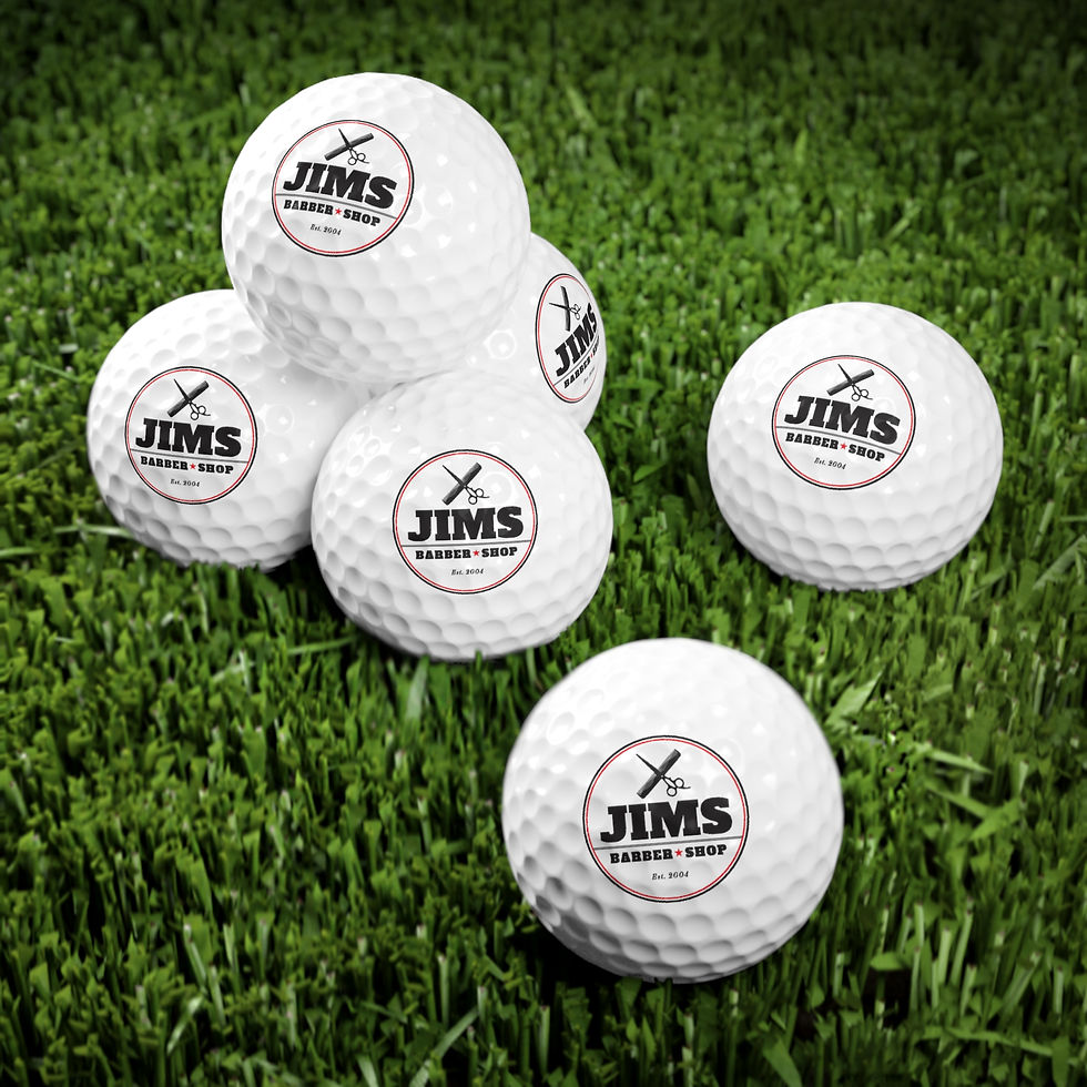 Thumbnail: Golf Balls, 6pcs - Jims Logo