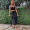Thumbnail: Dion Lee Column Bustier and Godet Pleat Midi Skirt in black